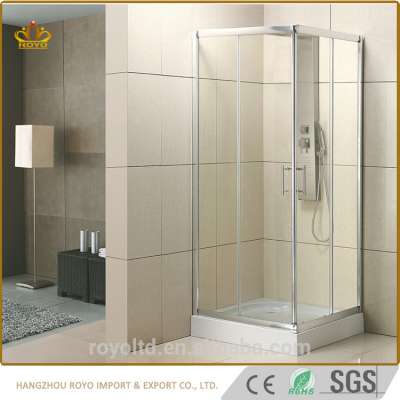 Sliding glass doors economic tempered glass corner entry shower box