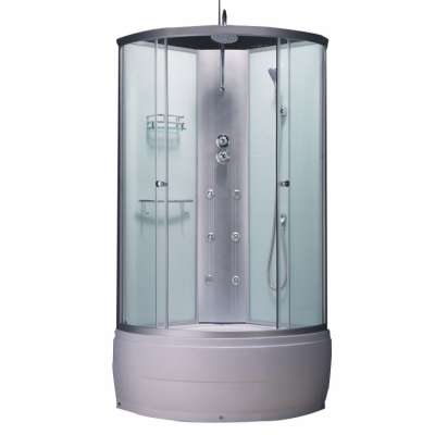 Tempered Glass Sliding Door Round Tray Shower Cabins For Sale